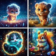 Paint by Numbers Kit for Kids, 4 Pack Easy Kids Paint by Number Kits Age 4 5 ...