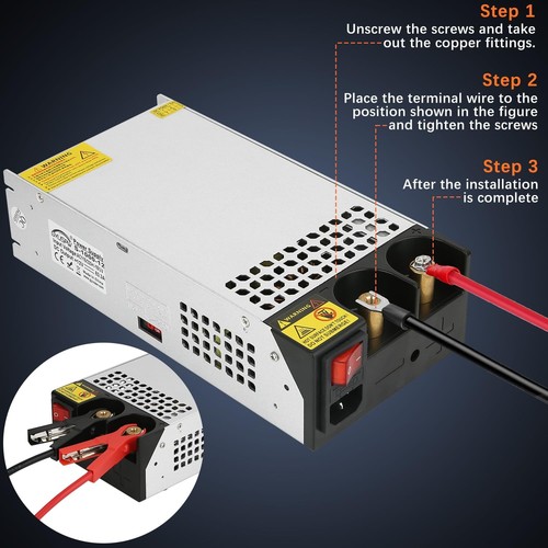 New Version 12V 1000W AC to DC Converter, DC Power Supply Switch Adjustable S... - 第 4/7 張圖片
