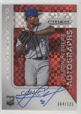 2015 Panini Prizm Auto Red Power Prizm 64/125 Dilson Herrera #57 Auto 1k5