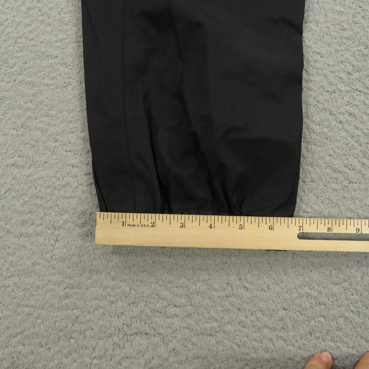 Patagonia Pants Mens Small Black Nylon Full Side Zip On Off Rain