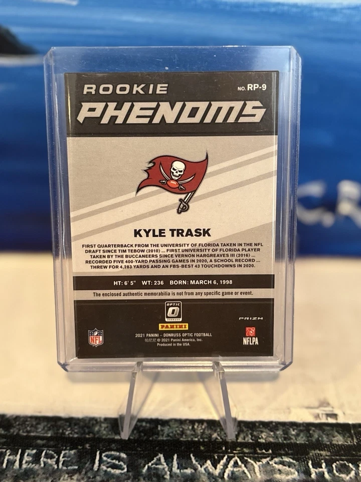 2021 Panini Donruss Optic - Rookie Phenoms Kyle Trask #RP-9 Blue Hyper Prizm... - Image 2 of 2