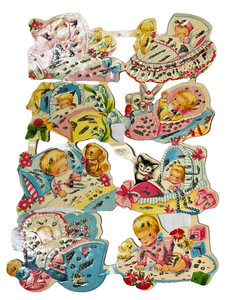 Babies Vintage Die Cut Paper Kruger #98/16 - Western Germany