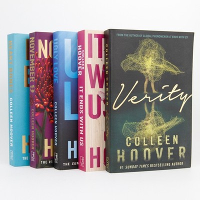 Colleen Hoover Paperback Book Bundle x5   Verity / It Ends With Us / Ugly Love +