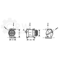 Kompressor Klimaanlage Klimakompressor Lancia für Fiat Idea Doblo Panda 192
