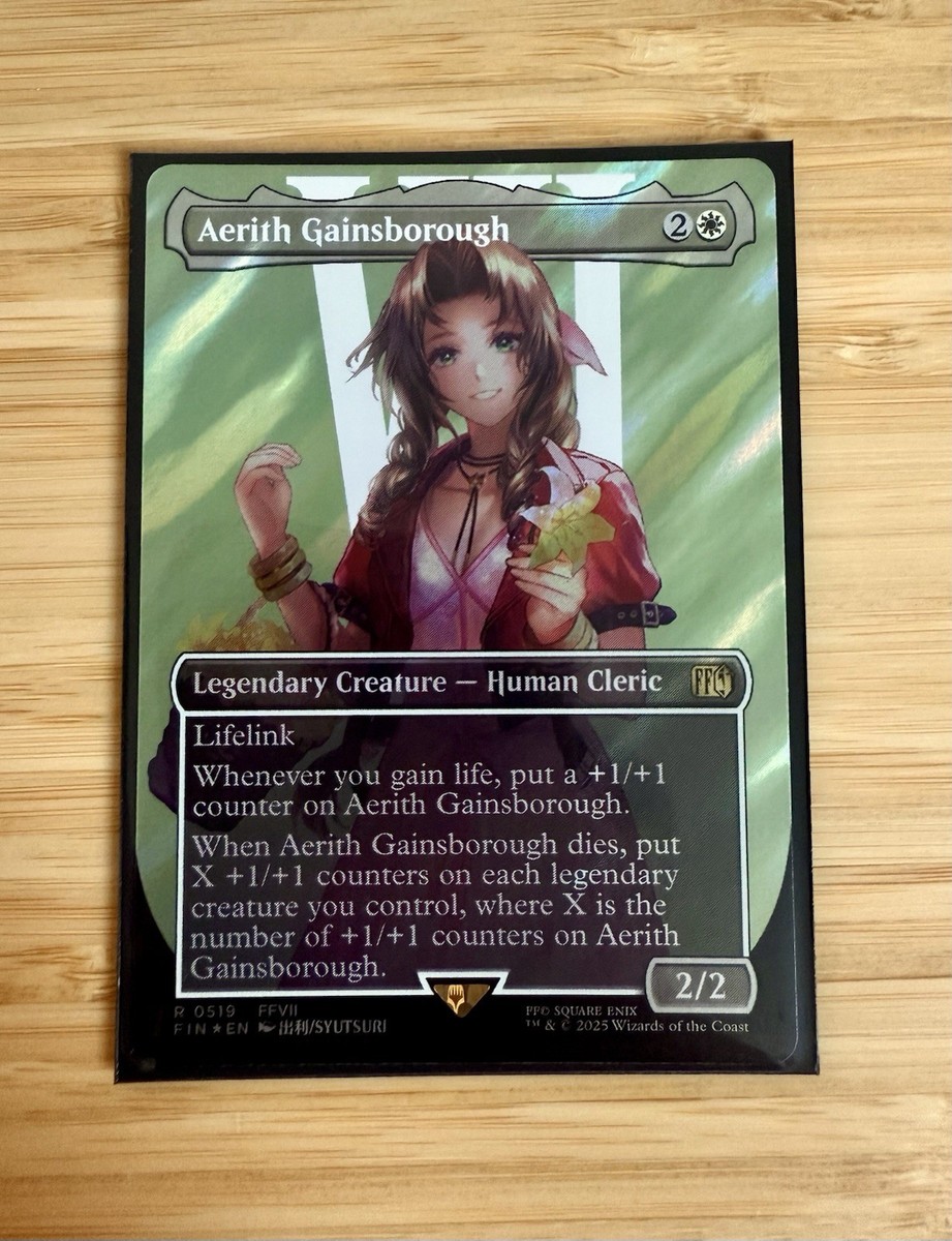 MTG: Aerith Gainsborough (Borderless) (Surge Foil) Final Fantasy