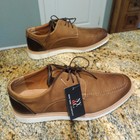 New York & Company Men's Casual Lace Up Leather Shoes Brown Size 12 NWT