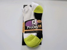 FootJoy Men's ProDry Advanced Golf Comfort Socks Cushioned 2 Pairs Ankle Sz 7-12