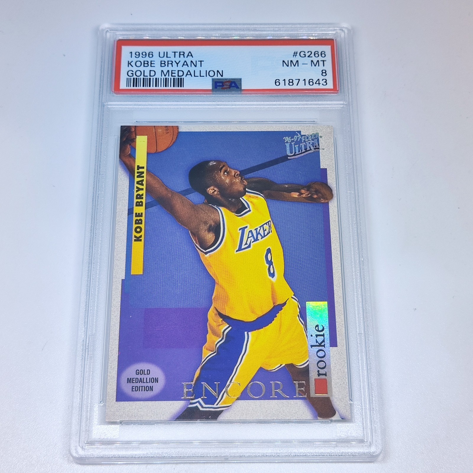 1996 Ultra Kobe Bryant #G266 Gold Medallion