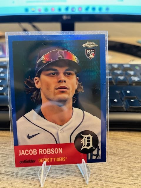2022 Topps Chrome Platinum Anniversary - Jacob Robson #374 Blue Prism Refractor