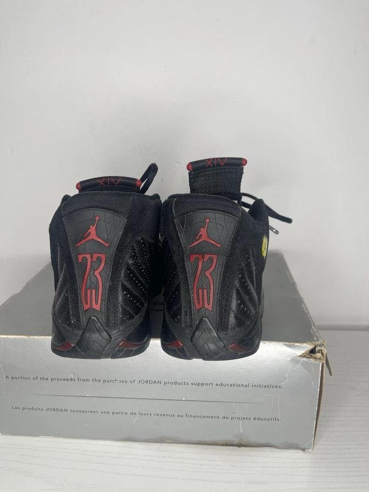 Air Jordan 14 Last Shot 2005 lanzamiento talla 9 Og Box negro rojo Foto 3 de 4