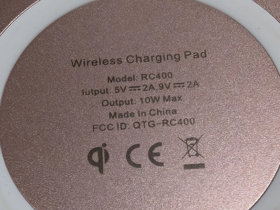 ALMOHADILLA DE CARGA INALÁMBRICA ZAGG IFROGZ 10W QI - ROSA MÁRMOL Foto 4 de 4