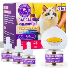 3 x 30 Day Cat Pheromones Calming Diffuser, Cat Calming Diffuser Refills for ...