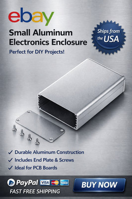 DIY Aluminum for Case Electronic Project PCB - Box 75x70x24mm
