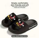 Mickey & Minnie Cartoon Slide Sandals Lot of 7 Mixed Sizes Black Red Unisex  — photo 10