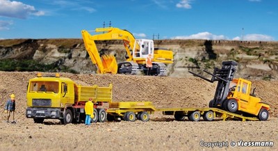 Kibri 14066 Spur H0 - MAN Kipper mit Tieflader KIRCHHOFF NEU und OVP