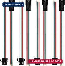 30 Pairs JST 3 Pin Connector Kit, JST SM Male Female Plug 22AWG Cable for WS2812