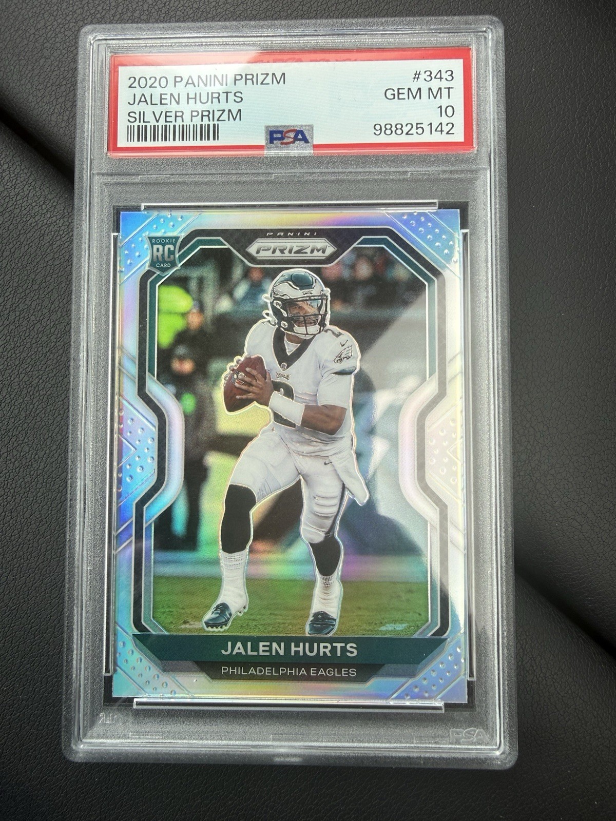 2020 Panini Prizm - Rookie Jalen Hurts #343 Silver Prizm (RC) - PSA 10 - Eagles