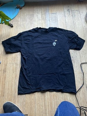 Medium schwarzes schweres T-Shirt Forward Observations Group NEBEL/Teamroom Design