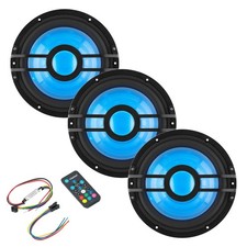 Clarion 3 CMSP-101RGB-4 10" Marine 4-Ohm Subwoofer with RGB LEDs  Remote