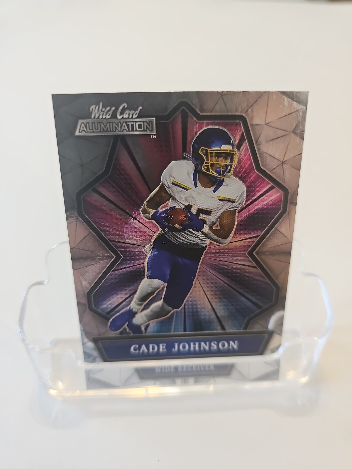 2021 Wild Card Alumination - Cade Johnson #ABC-58 Holo-Lux Silver Crystals...