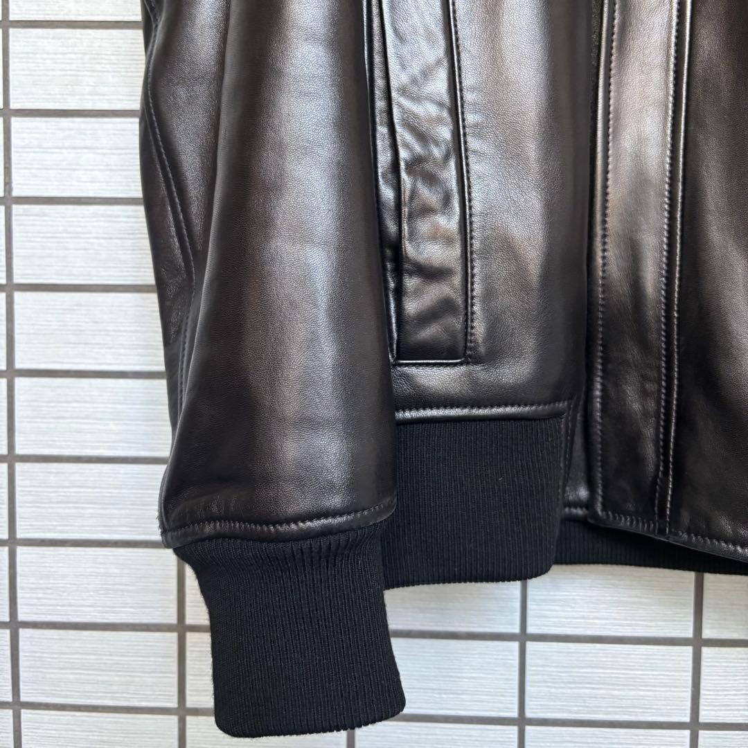 Dior Homme 2012 AW Kris Van Assche Lamb Leather Jacket Fur Padded