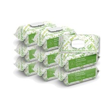 9 x 90 Count Flip-Top Fresh Baby Wipes - Soothing and Pediatrician Approved
