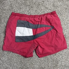 Vintage 90s Tommy Hilfiger Board Shorts Flag Men  s Size Large Embroidered Patch