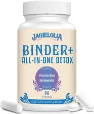 All-In-One Detox Binder Supplement 1500 MG - High Bioavailability, Liver Gut Det