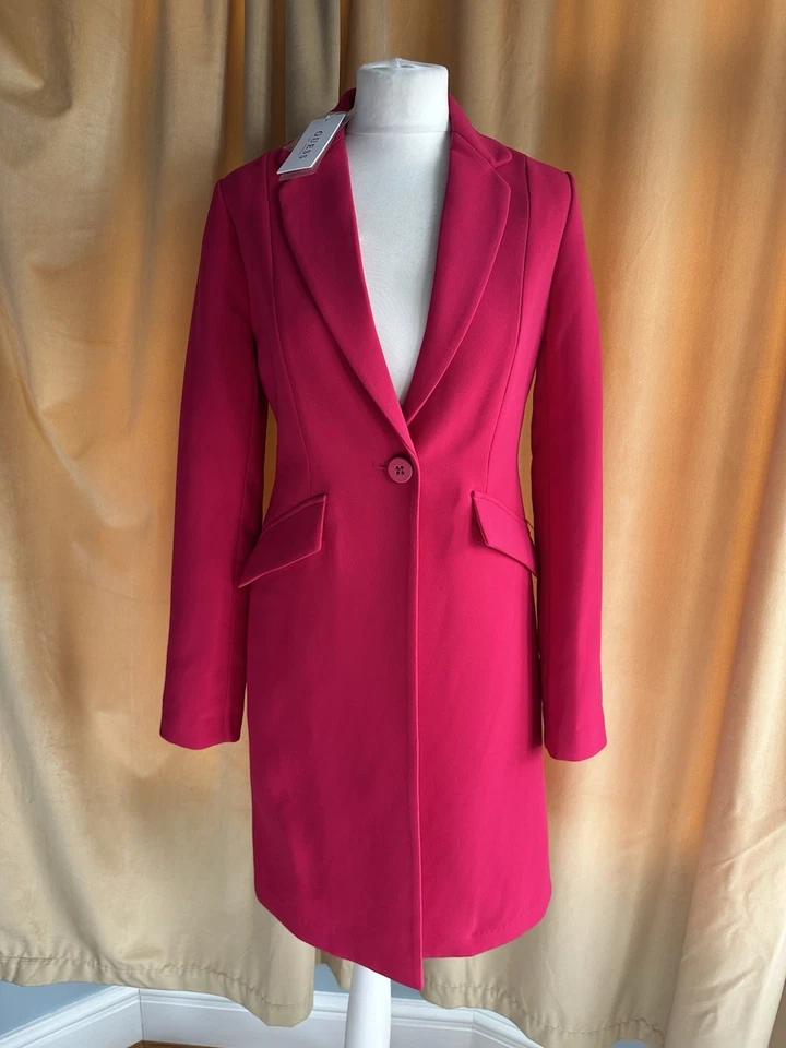 Guess Pink Fuchsia Trench Coat Size S / 8/10 New with tags - Image 2 of 4