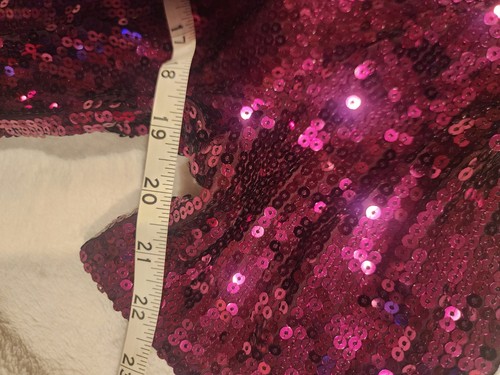 Michael Kors Pink Sequins Top/Blouse Large Some Damage On Shoulder - Picture 6 of 7