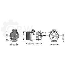 Kompressor Klimaanlage Klimakompressor Opel Agila A H00