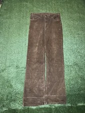 Vintage 1980'S Levi's 517-1529 Corduroy pants USA Men's 35x34 Dark Brown