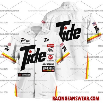 Darrell Waltrip Nascar Racing 1987 Uniform Apparel Clothes Hawaiian Polo Shirts