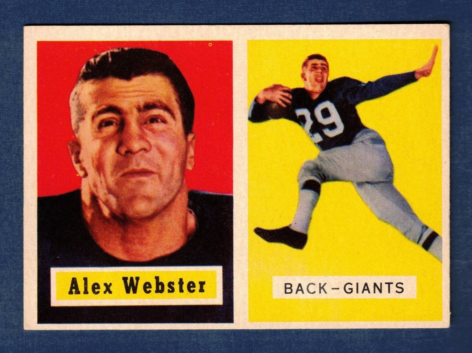 1957 Topps Alex Webster #121 New York Giants EX+