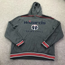 Washington Wizards Hoodie Sweatshirt Mens XLarge Gray NBA Basketball Pullover