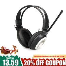 Retekess TR101 Digital Wireless FM Stereo Radio Over-Ear Headphone Home For Gift