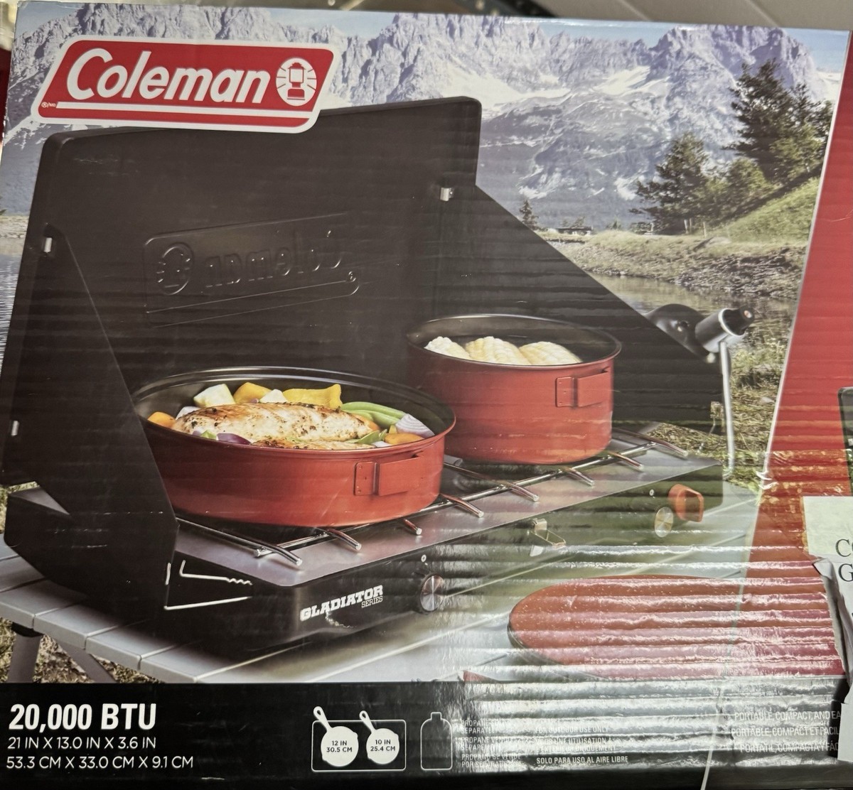 Réchaud de camping à 2 brûleurs Coleman FyreSergeant de 22 000 BTU avec