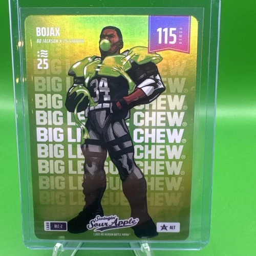 Bojax Bo Jackson Battle Arena NSCC Big League Chew SOUR APPLE Foil BLC-5 ALT