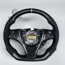 Ccexcellent Custom Carbon Fiber Leather Steering Wheel For 2015-2020 Acura Tlx
