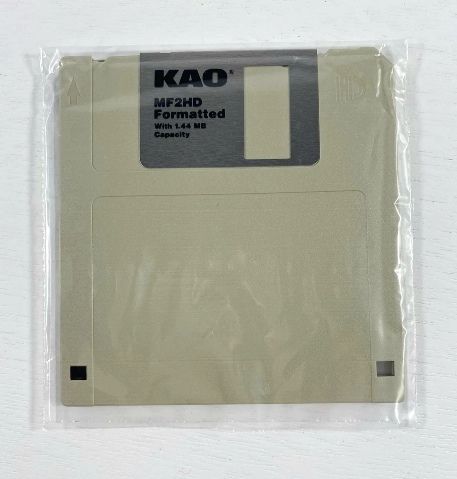 KAO 3.5" Micro Disquete DOBLE CARA Disquetes 10 Discos 1.44MB MF2HD SELLADO Foto 2 de 4