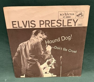 Elvis Presley RCA 47-6604 Hound Dog / Don't Be Cruel 45 W/ Sleeve 1956 Nice