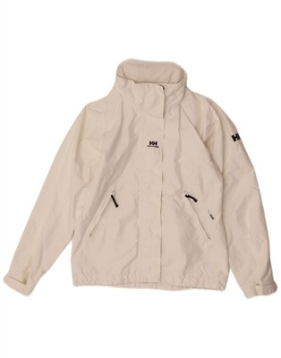 Helly Hansen Damen Windbreaker Jacke mit Kapuze UK 10 Small weiß Polyester BU15