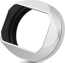 X100Vi Square Metal Lens Hood Haoge LH-X54W for Fujifilm Fuji X100VI Camera Silv