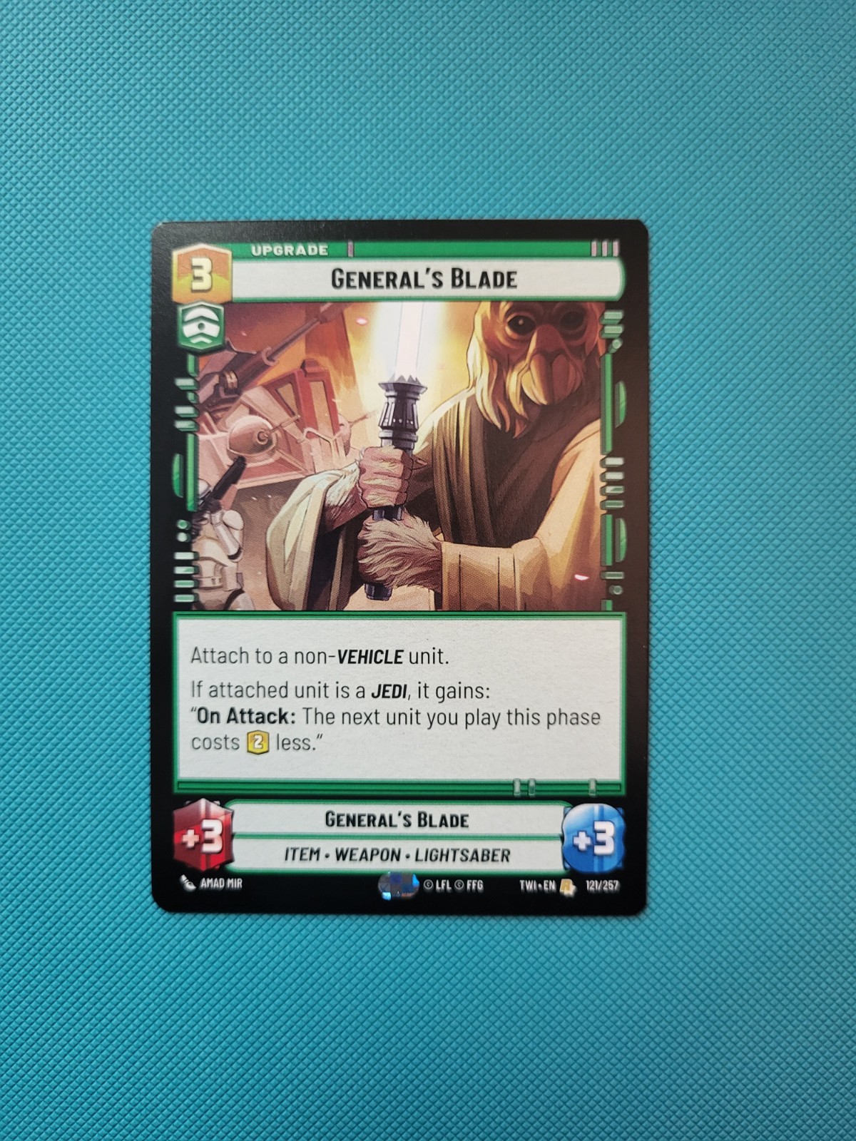 Star Wars Unlimited: General's Blade - Rare - #121/257 Twilight Of The Republic