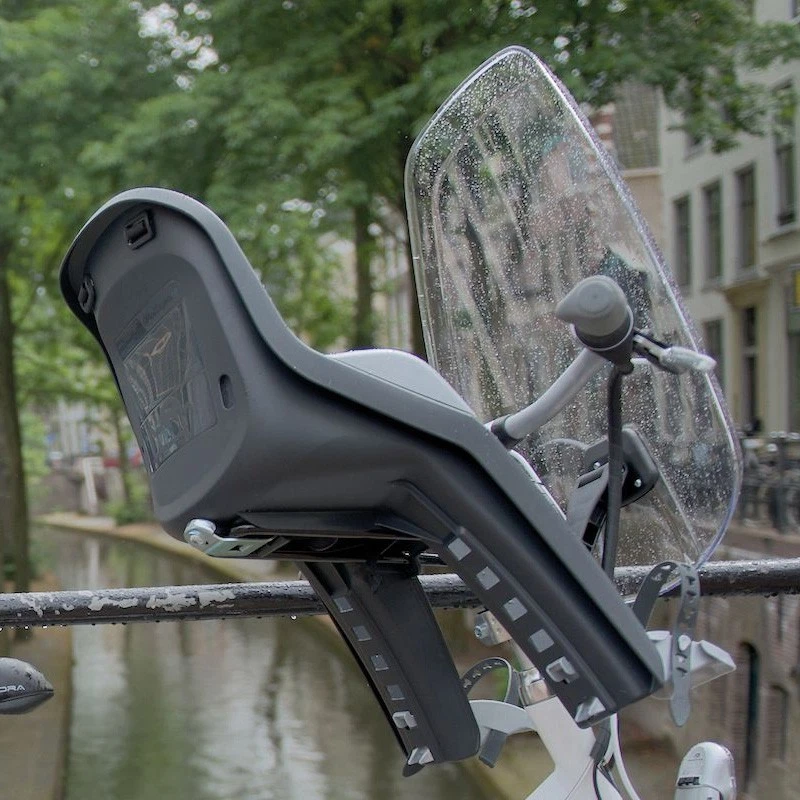 Pare Brise Vélo POLISPORT fixat° cintre ø 21 à 28mm idéal contre les intempéries - Photo 3/3