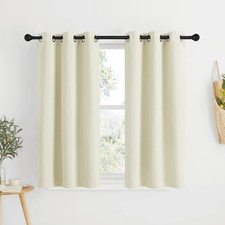 NICETOWN Blackout Beige Curtains and Drapes - 34"W x 50"L Pack of 2 ,
