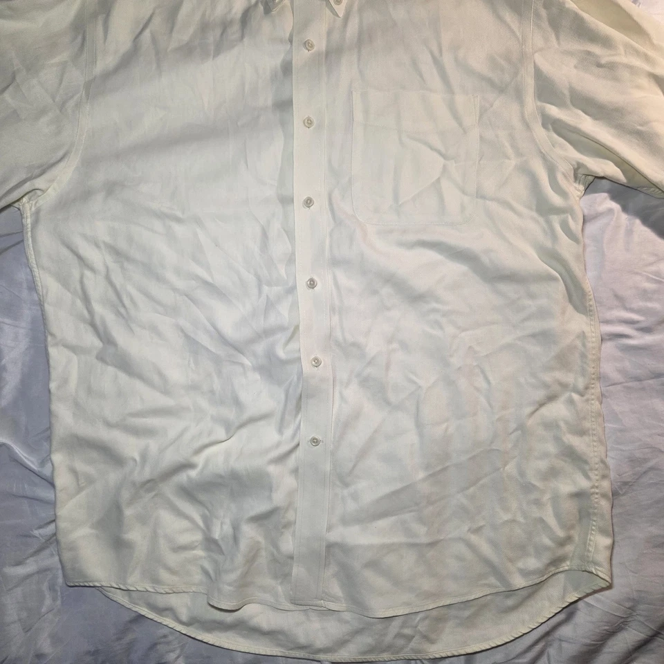 Cutter & Buck Dress Shirt Business Prep Casual Ivory Men’s Large - Image 4 of 4