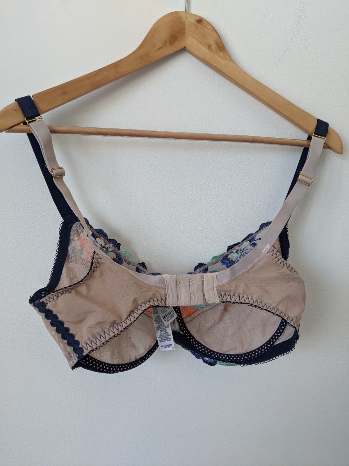 Pink‑Blue Floral M&S Bra Underwired – 34E image 5