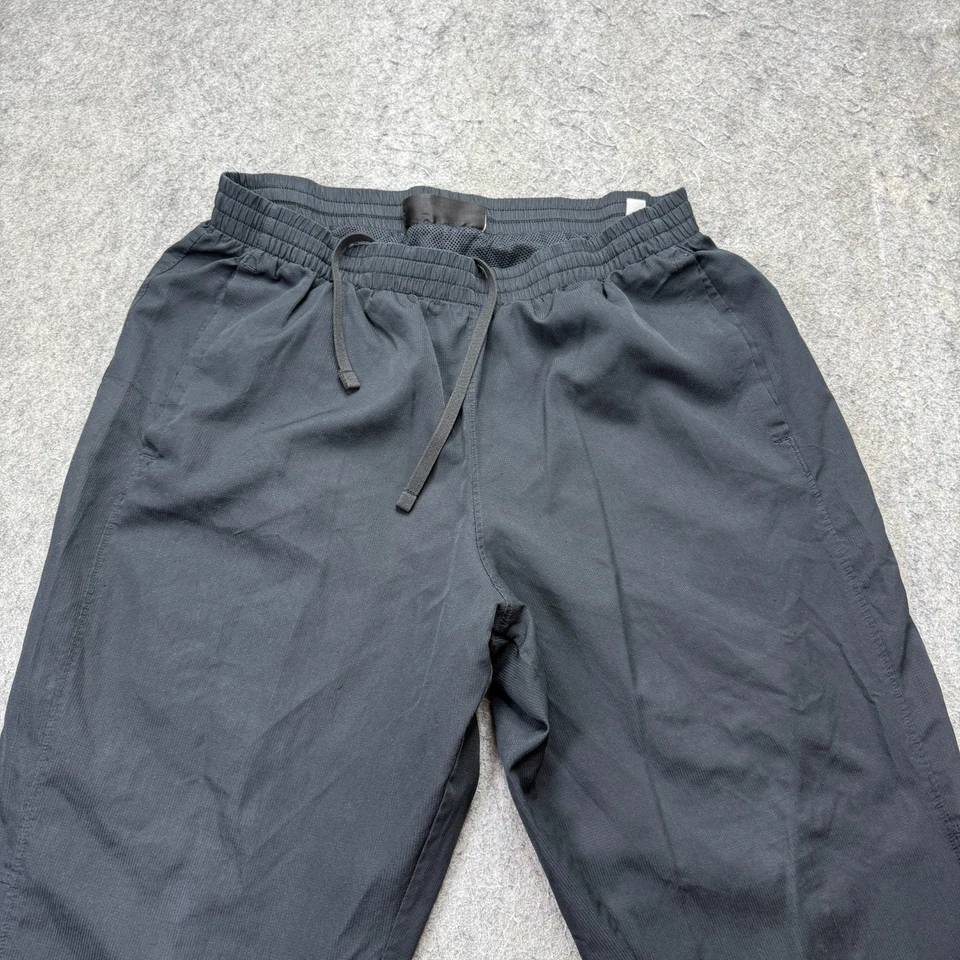 Under Armour Windbreaker Track Pants Men L Black Ankle Zip Loose 30" Tapered - Image 3 of 4