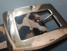 Dolce&Gabbana Women D&G Leopard Print Belt Waist size 79~89cm Luxury Elegant LTD